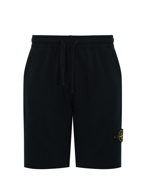 Bermuda shorts in cotone mafile' Navy Blue STONE ISLAND | 6200009S0060V0020